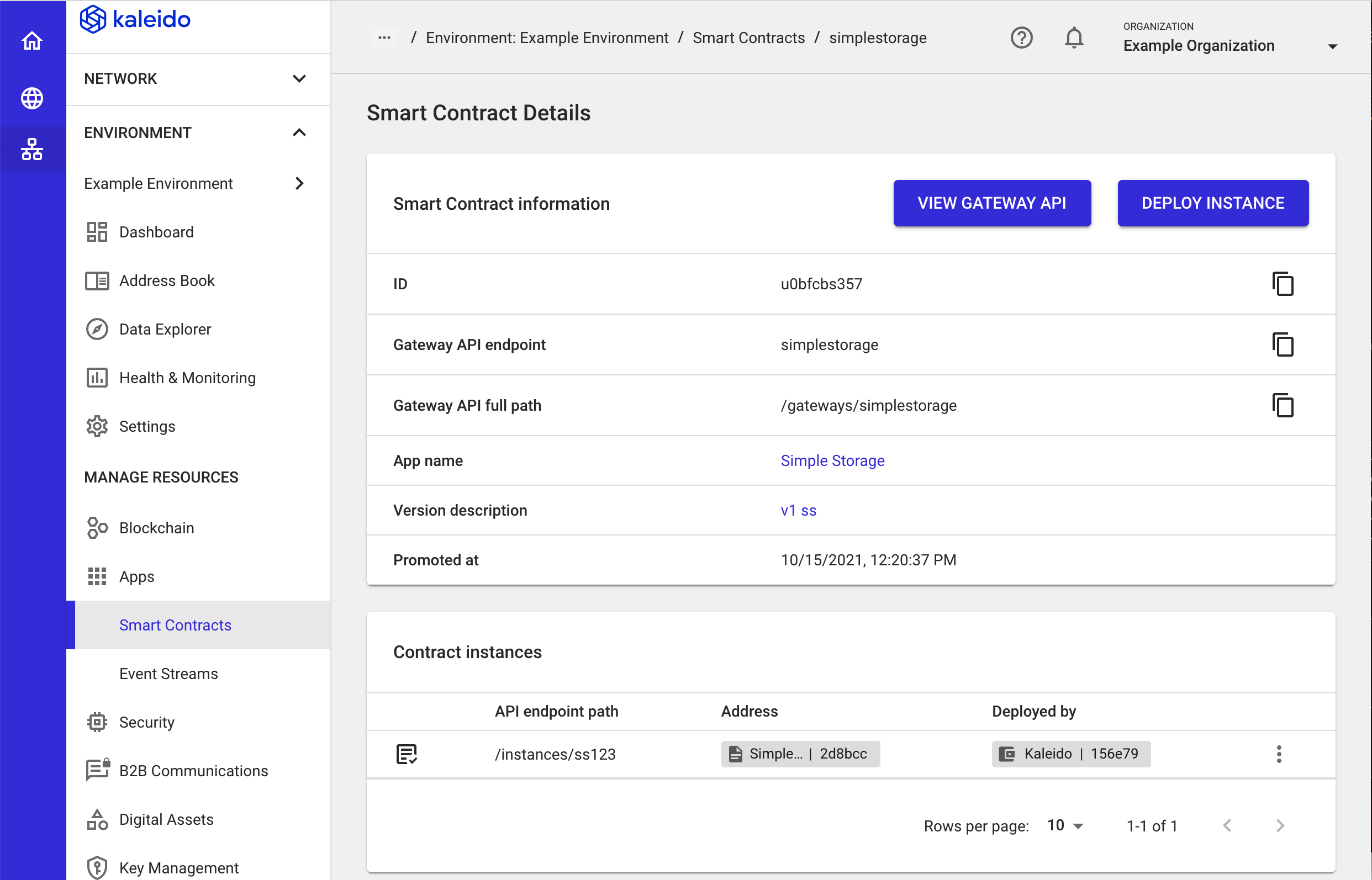 Contract Instances