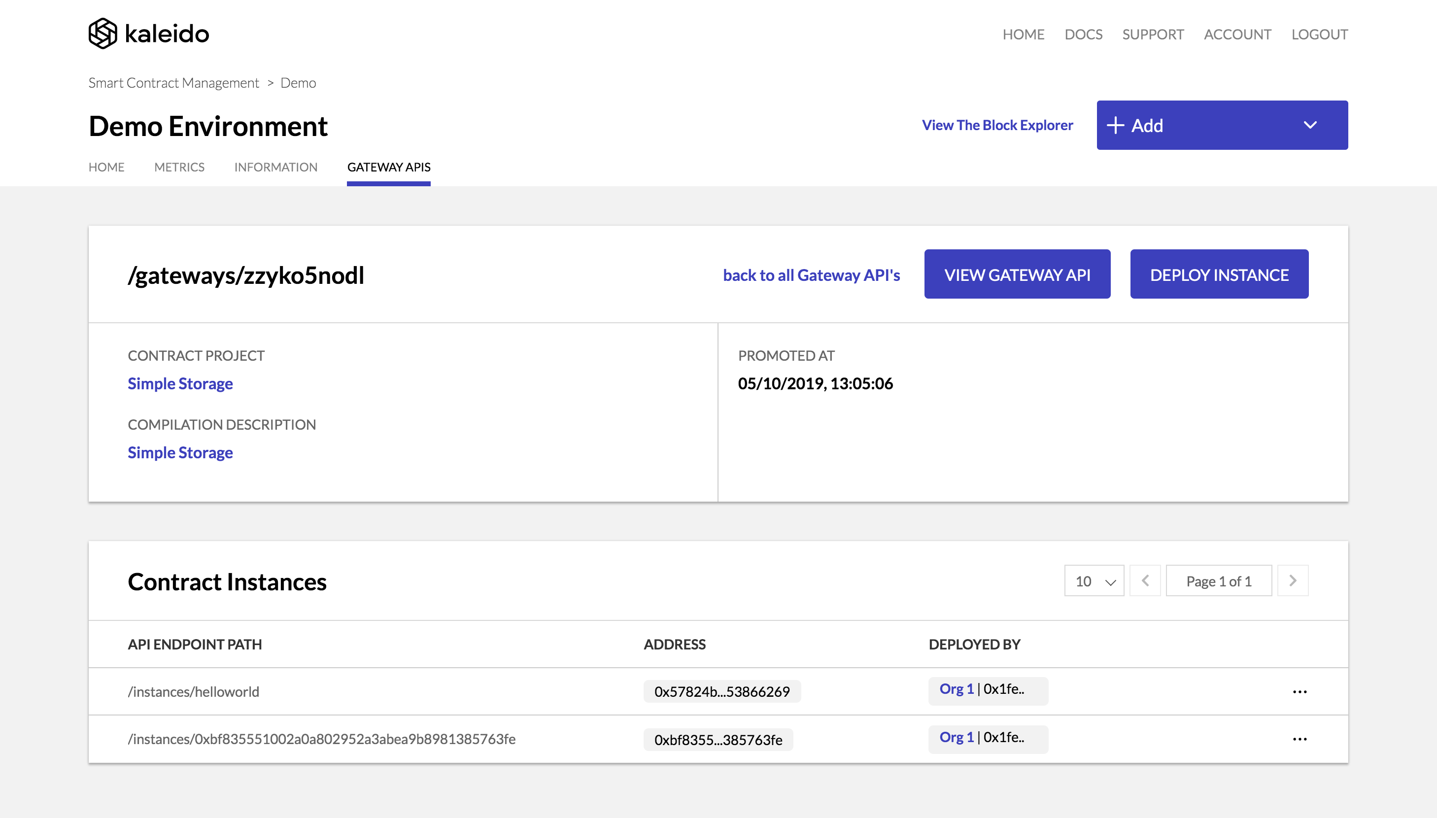 Proxy APIs for Contract Instances Available on Every Node