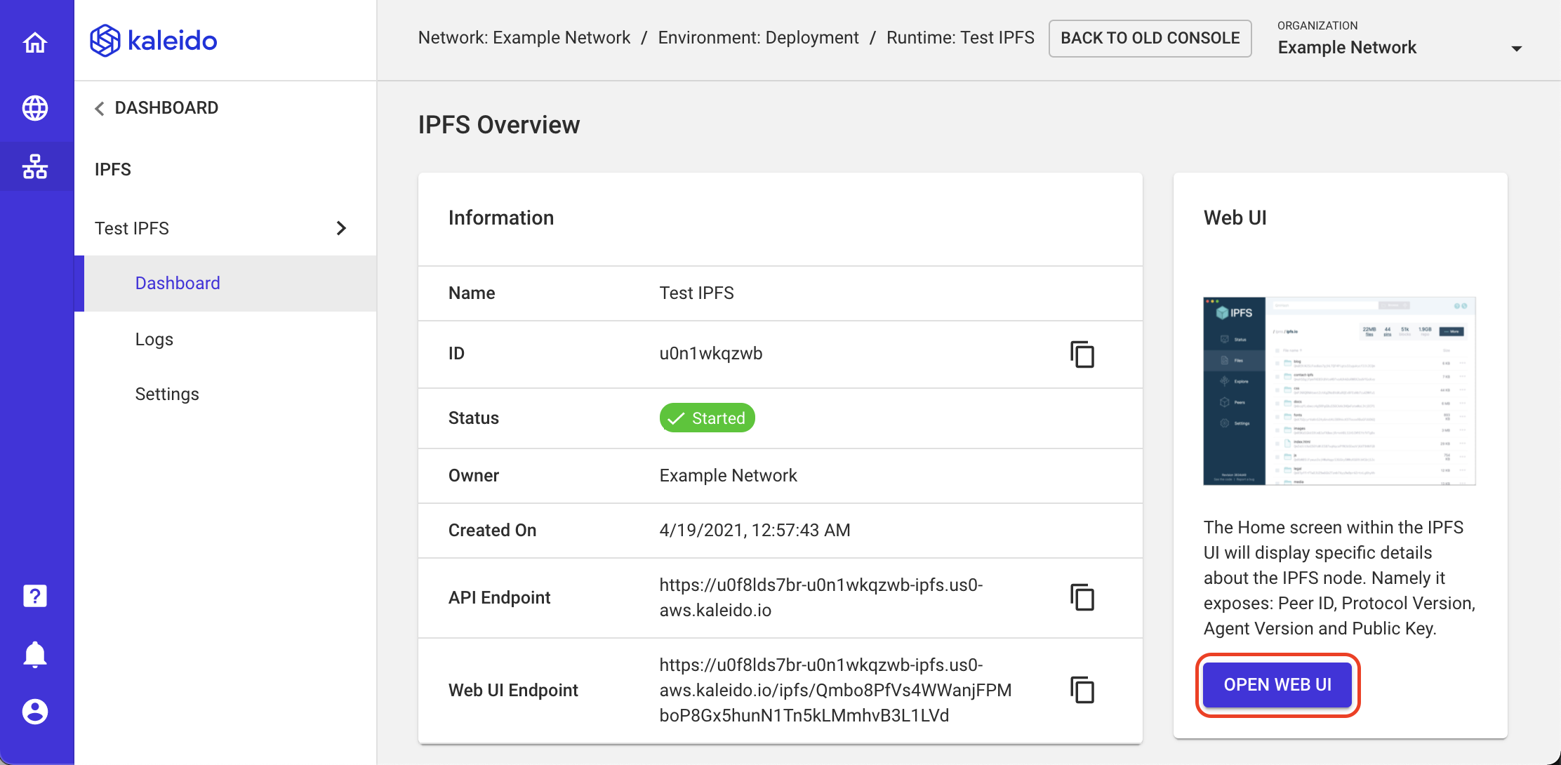 Open IPFS Home