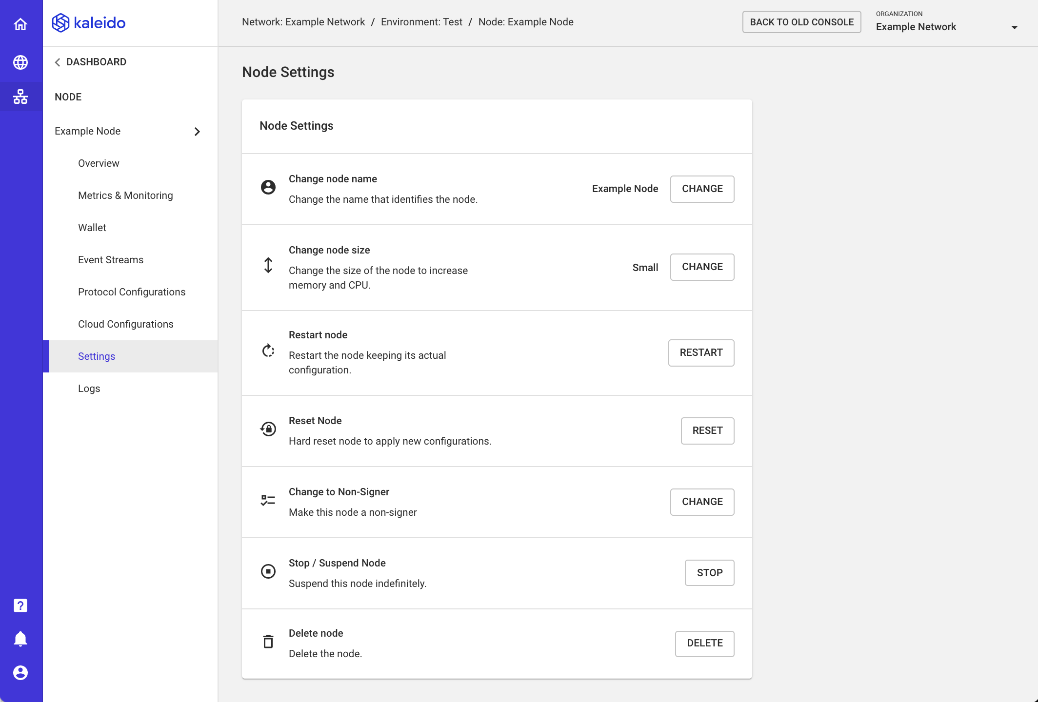 Manage Nodes