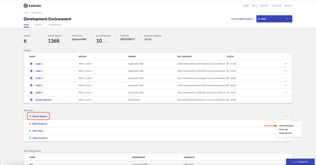 Rotating Signers on Environment Dashboard