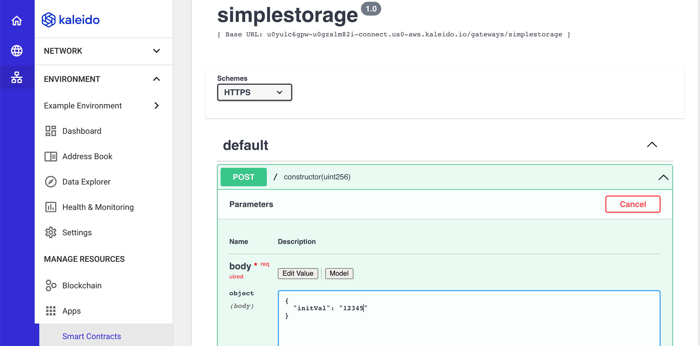 Swagger Instantiate