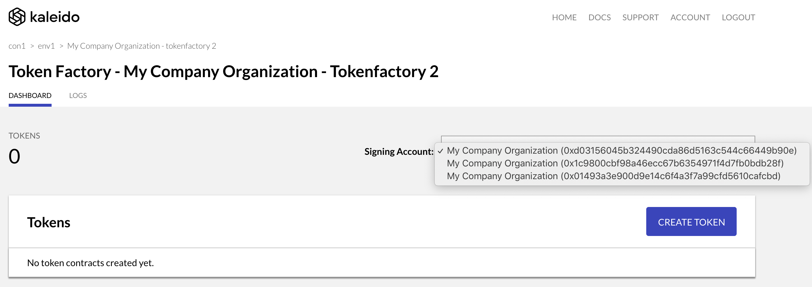 Token Factory Dashboard